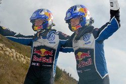 Les vainqueurs Sébastien Ogier, Julien Ingrassia, Volkswagen Polo WRC, Volkswagen Motorsport