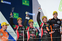 Podium LMP2: second place #43 RGR Sport by Morand Ligier JSP2 - Nissan: Ricardo Gonzalez, Filipe Albuquerque, Bruno Senna