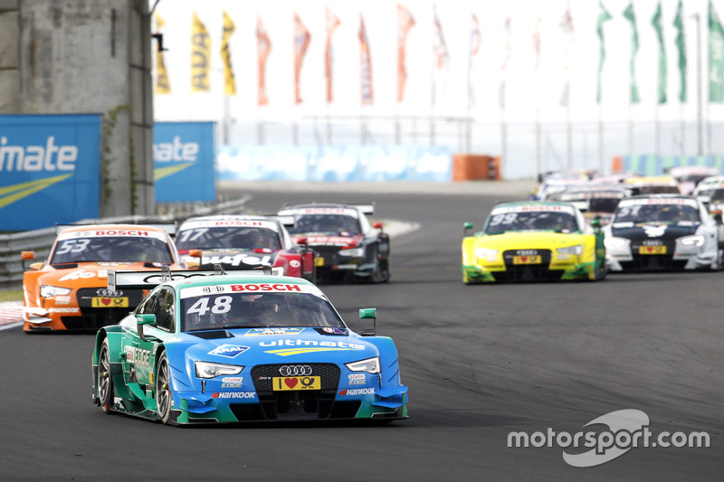 Start: Edoardo Mortara Audi Sport Team Abt Sportsline, Audi RS 5 DTM, führt