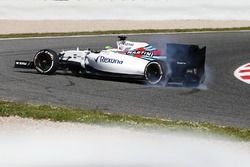 Felipe Massa, Williams FW38 spins