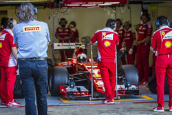 Sebastian Vettel, Ferrari SF15-T testing 2017-spec Pirelli tyres