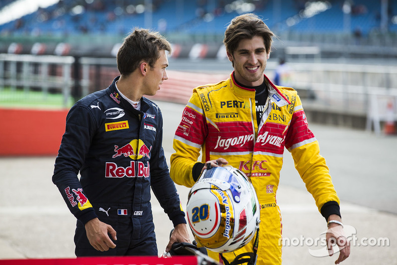 Pierre Gasly, Prema Racing and Antonio Giovinazzi, Prema Racing