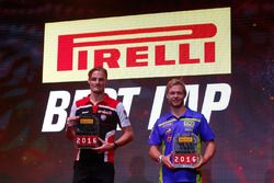 2016 Best Lap Award winners: Chaz Davies (WorldSBK) and Kyle Smith (WorldSSP)