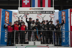 Podium A6-Pro: Winner #333 V8 Racing Renault RS01 FGT3: Luc Braams, Max Braams, Nicky Pastorelli, Miguel Ramos; second place #10 Hofor-Racing Mercedes SLS AMG GT3: Michael Kroll, Christiaan Frankenhout, Kenneth Heyer, Roland Eggimann, Chantal Kroll; third place #963 GRT Grasser Racing Team Lamborghini Huracan GT3: Rolf Ineichen, Marc Ineichen, Adrian Amstutz, Christian Engelhart
