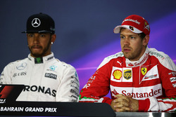 Persconferentie: Lewis Hamilton, Mercedes AMG F1 Team en Sebastian Vettel, Ferrari