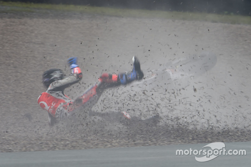 Scott Redding, Pramac Racing crash