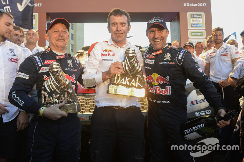 Stéphane Peterhansel, Jean-Paul Cottret, Bruno Famin, Peugeot Sport