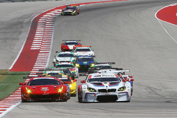 GT start: #24 BMW Team RLL BMW M6 GTLM: John Edwards, Martin Tomczyk leads