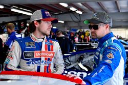 Ryan Blaney, Wood Brothers Racing Ford and Ricky Stenhouse Jr., Roush Fenway Racing Ford