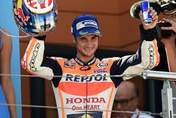 Podium: second place Dani Pedrosa, Repsol Honda Team