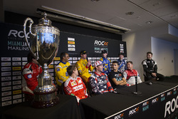 Press Conference with Sebastian Vettel, Travis Pastrana, Pascal Wehrlein, Tom Kristensen, Gabby Chaves, Juan Pablo Montoya, Ryan Hunter-Reay, Alexander Rossi, Scott Speed, Stefan Rzadzinski
