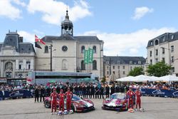 #71 AF Corse Ferrari 488 GTE: Davide Rigon, Sam Bird, Miguel Molina, #51 AF Corse Ferrari 488 GTE: J