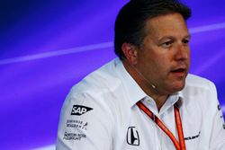 Zak Brown, directeur exécutif, McLaren Technology Group, en conférence de presse