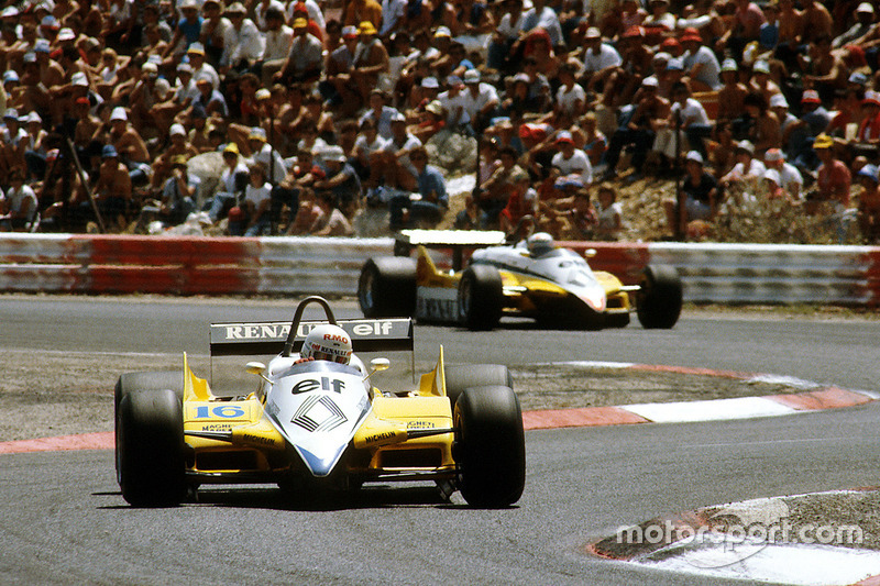 René Arnoux, Renault RE30B, Alain Prost, Renault RE30B