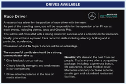 Mercedes AMG F1 driver advert