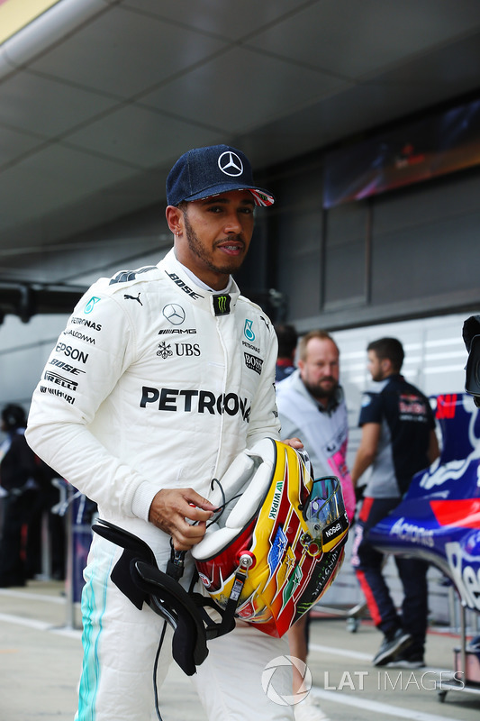 Polesitter Lewis Hamilton, Mercedes AMG F1