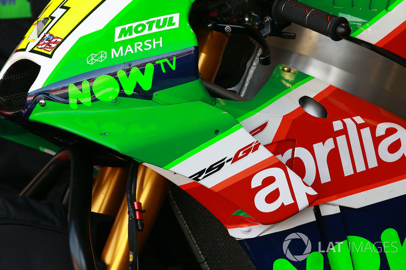 Aleix Espargaro, Aprilia Racing Team Gresini fairing detail