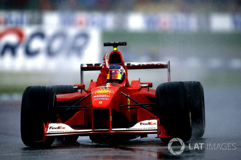 Le vainqueur Rubens Barrichello, Ferrari F1 2000