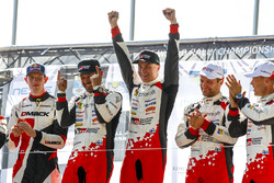 Podium: winners Esapekka Lappi, Janne Ferm, Toyota Racing, second place Elfyn Evans, Daniel Barritt,