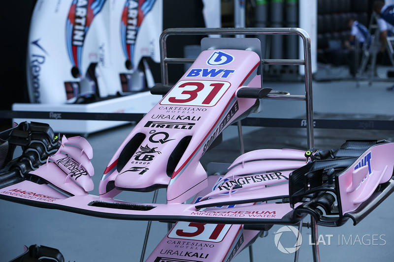 Sahara Force India VJM10 nose and front wing