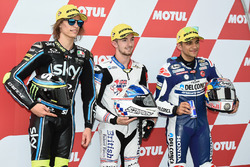 Qualifying: second place Nicolo Bulega, Sky Racing Team VR46, polesitter John McPhee, British Talent