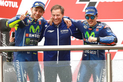 Podium: Second place Valentino Rossi, Yamaha Factory Racing, Lin Jarvis, Yamaha Factory Racing Manag