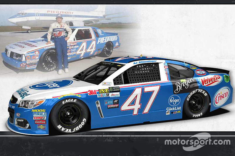 Throwback-Design: A.J. Allmendinger, JTG Daugherty Racing Chevrolet