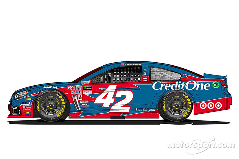 Throwback-Design: Kyle Larson, Chip Ganassi Racing Chevrolet