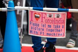Sahara Force India fans message