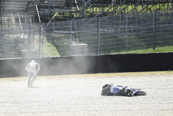 Crash, Maverick Viñales, Yamaha Factory Racing