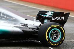 Mercedes AMG F1 W08, la paratia dell'ala posteriore