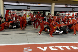 Sebastian Vettel, Ferrari SF70H, Kimi Raikkonen, Ferrari SF70H