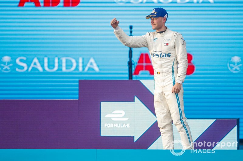 Stoffel Vandoorne, Mercedes Benz EQ, 3rd position, on the podium