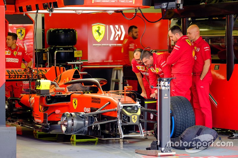 Ferrari SF90 in the garage