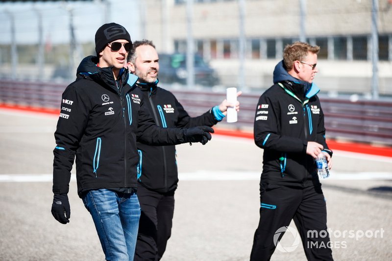 Nicholas Latifi, Williams Racing, walks the track