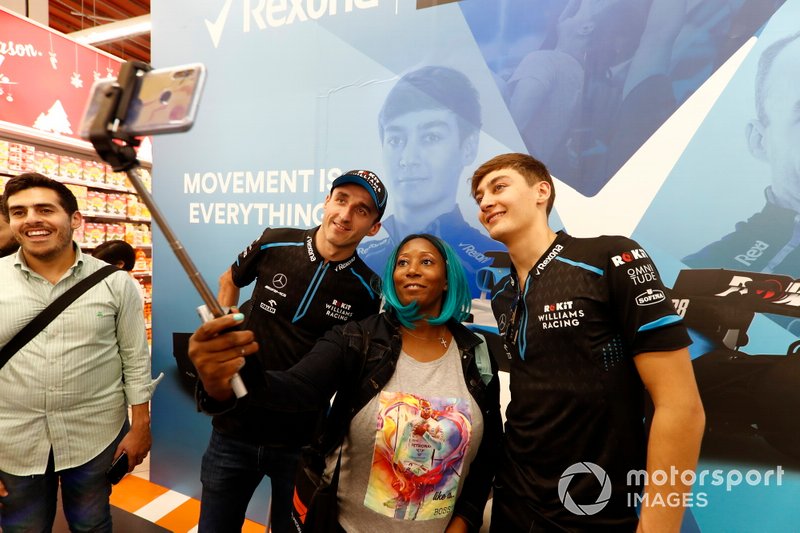 Robert Kubica, Williams Racing, and George Russell, Williams Racing