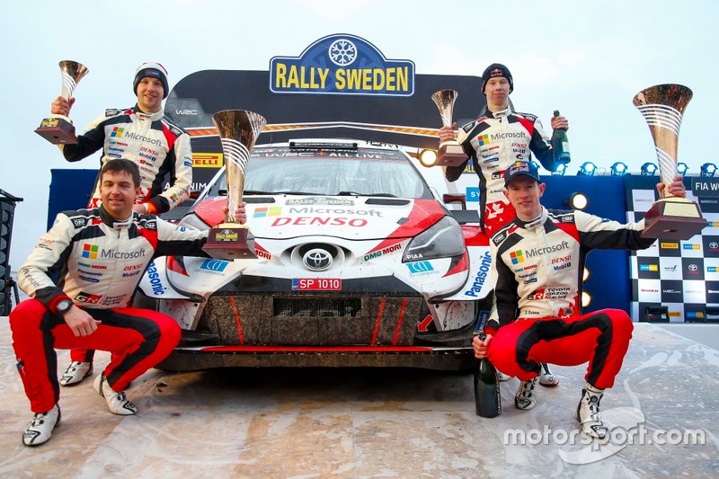 Elfyn Evans, Scott Martin, Toyota Gazoo Racing WRT Toyota Yaris WRC, Kalle Rovanperä, Jonne Halttunen, Toyota Gazoo Racing WRT Toyota Yaris WRC