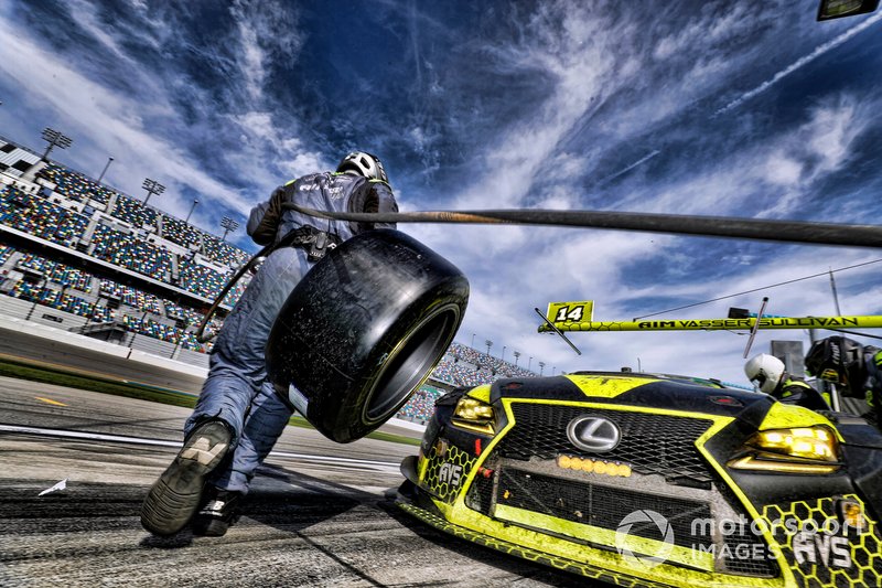 #14 AIM Vasser Sullivan Lexus RC F GT3: Jack Hawksworth, Parker Chase, Michael De Quesada, Kyle Busch