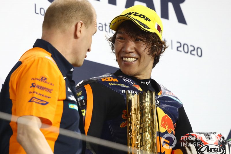 Race winner Tetsuta Nagashima, Red Bull KTM Ajo