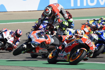 Sturz: Jorge Lorenzo, Ducati Team