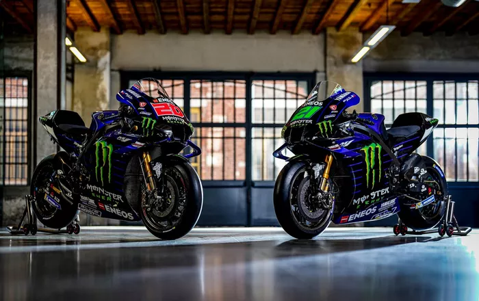 Moto de Fabio Quartararo, Yamaha Factory Racing, Franco Morbidelli, Yamaha Factory Racing
