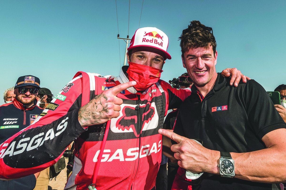 1. #3 GasGas Factory Racing: Sam Sunderland, mit Marc Coma