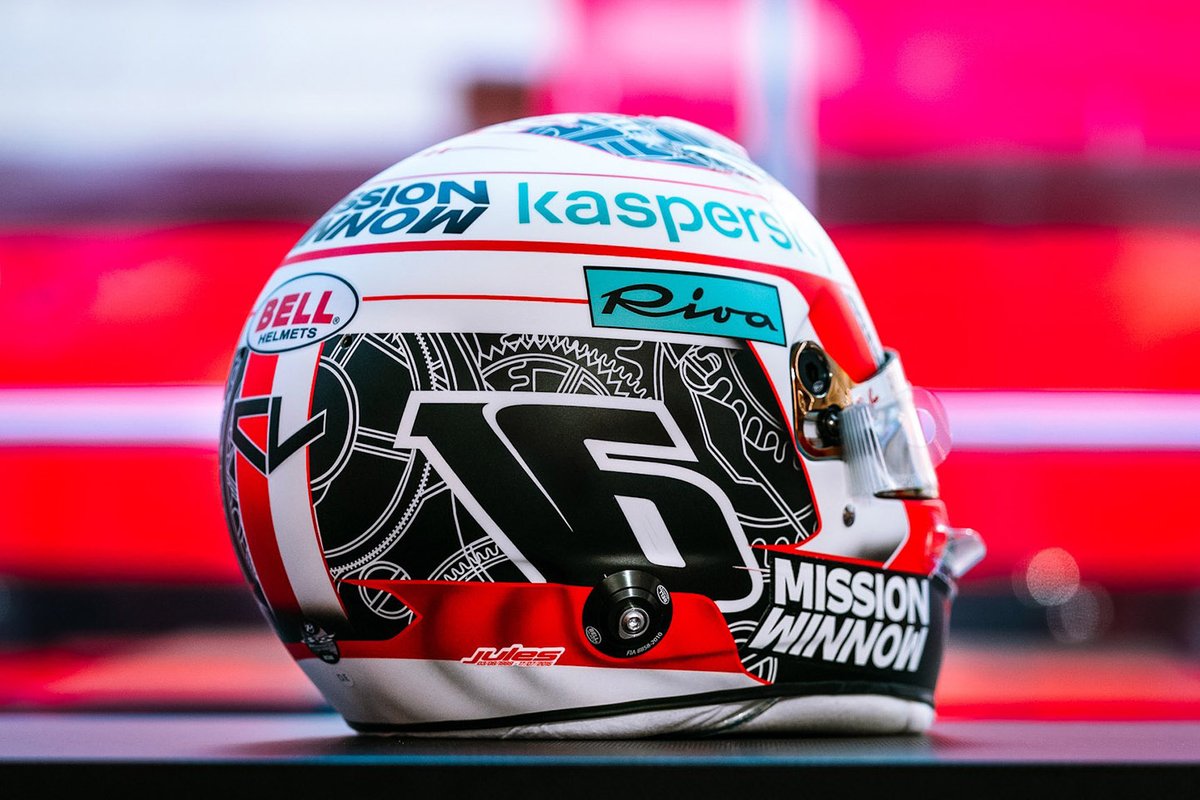 Casque de Charles Leclerc, Ferrari