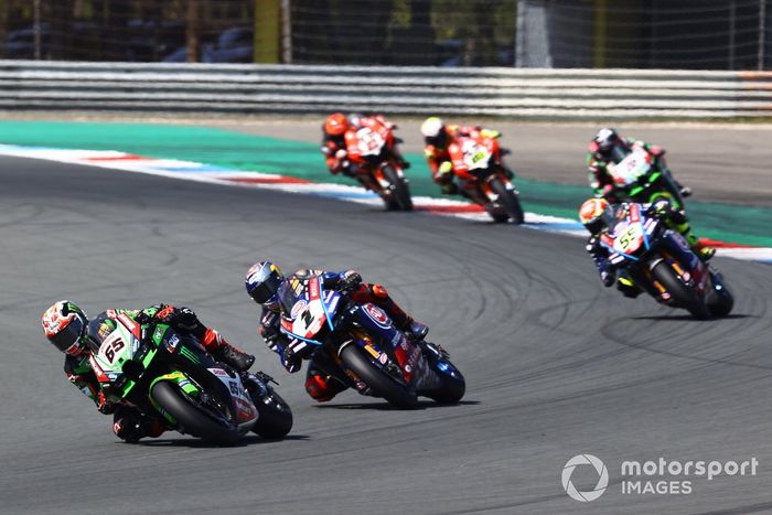 Jonathan Rea, Kawasaki Racing Team WSBK, Toprak Razgatlioglu, Pata Yamaha WorldSBK, Andrea Locatelli, Pata Yamaha WorldSBK , Alex Lowes, Kawasaki Racing Team WSBK