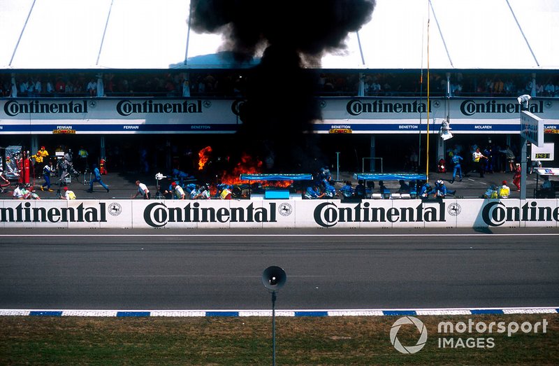 Der Feuerunfall von Verstappen
