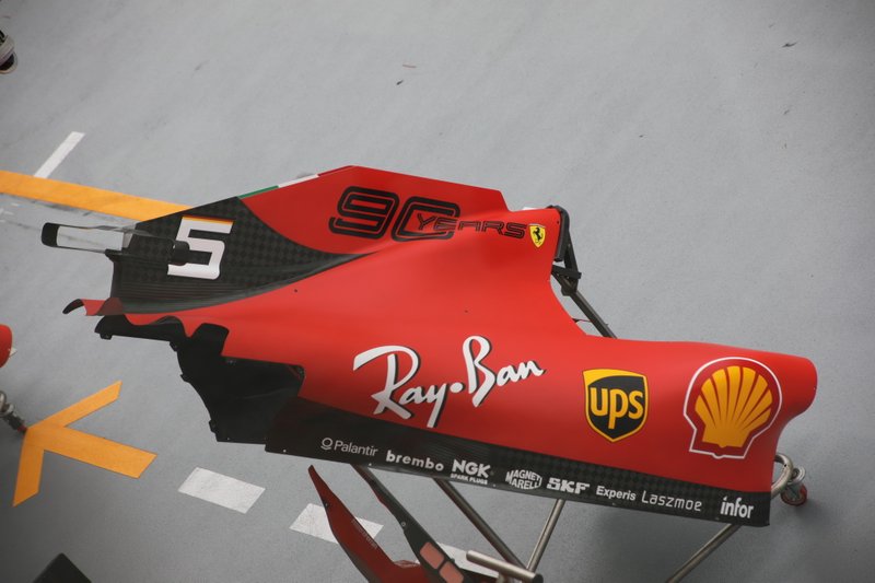 Cubierta motor del Ferrari SF90