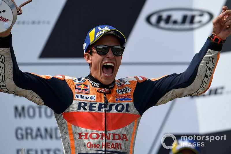 Podium: race winner Marc Marquez, Repsol Honda Team