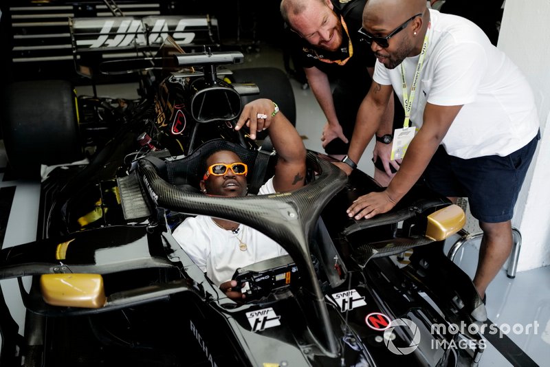 ASAP Ferg, American rapper in the Haas F1 Team VF-19