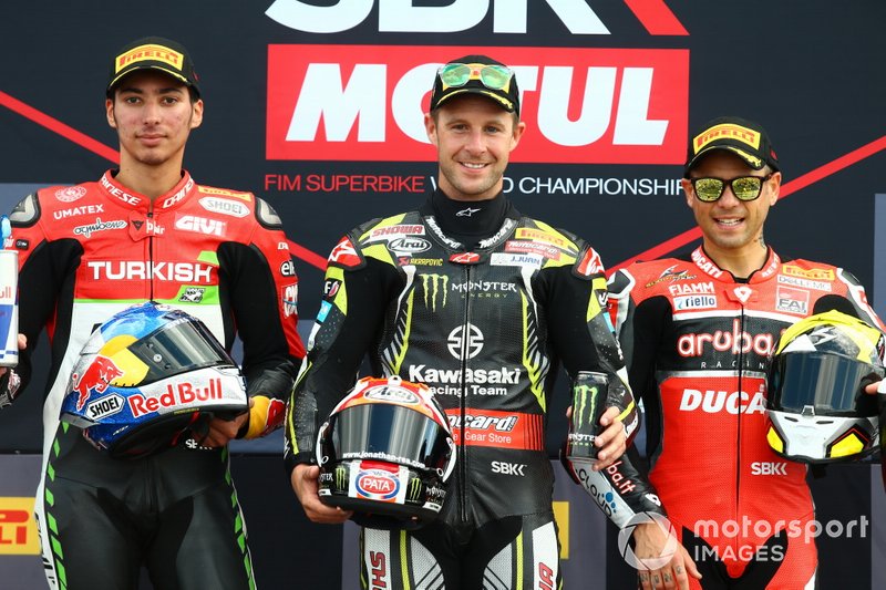 Toprak Razgatlioglu, Turkish Puccetti Racing, Jonathan Rea, Kawasaki Racing Team, Alvaro Bautista, Aruba.it Racing-Ducati Team