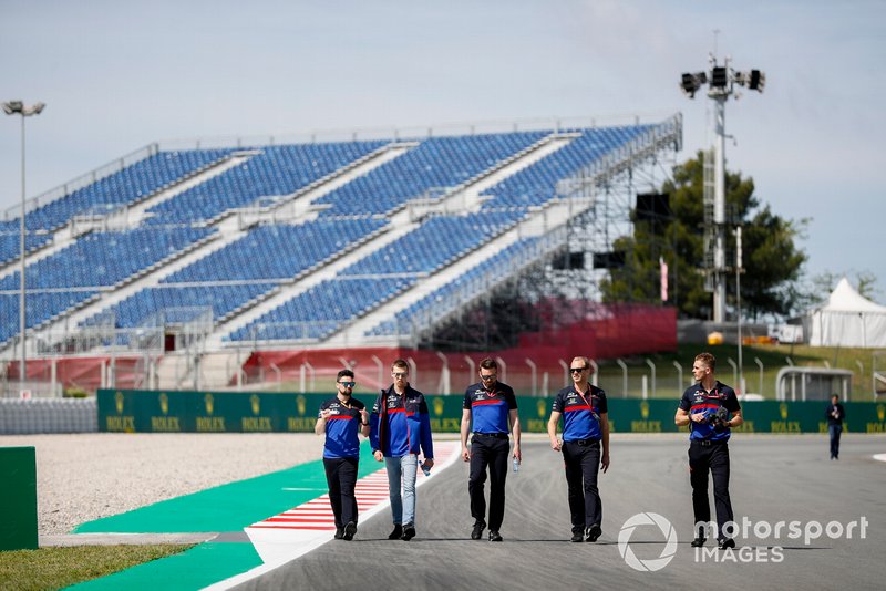 Daniil Kvyat, Toro Rosso fait un trackwalk